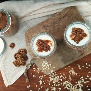 Avena remojada al estilo carrot cake